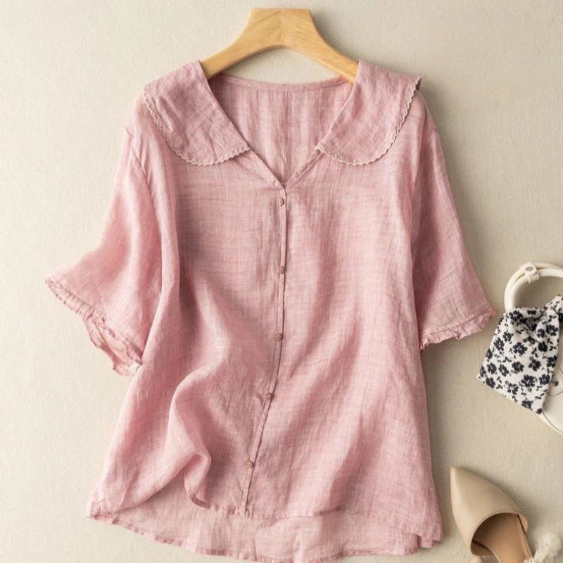 Isaline Linen Blouse