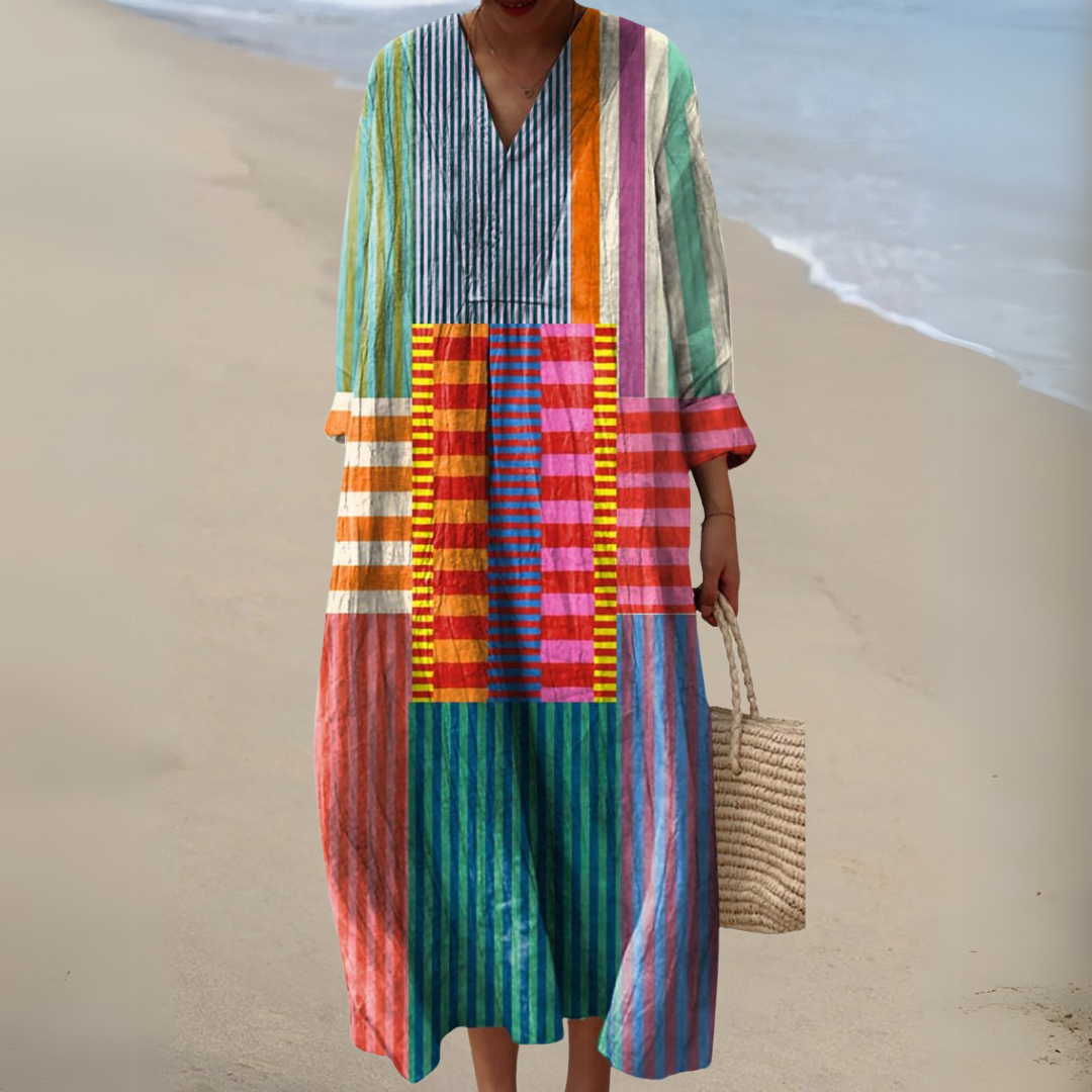 Sienna Colour Block Breeze Maxi Dress