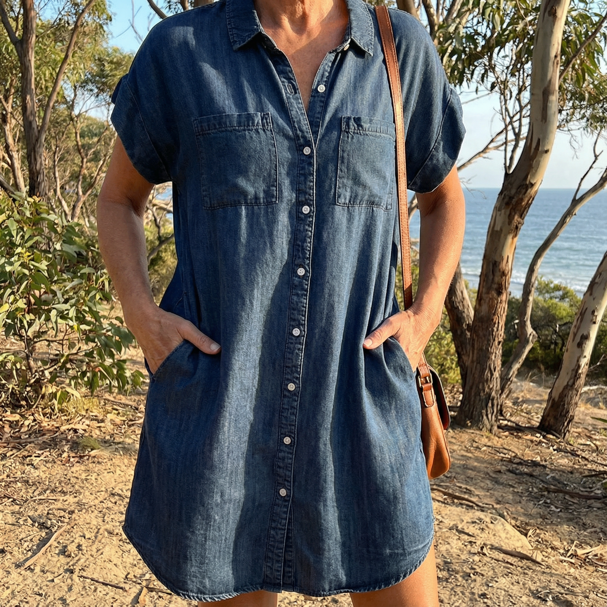 Charlotte Casual Denim Print Dress