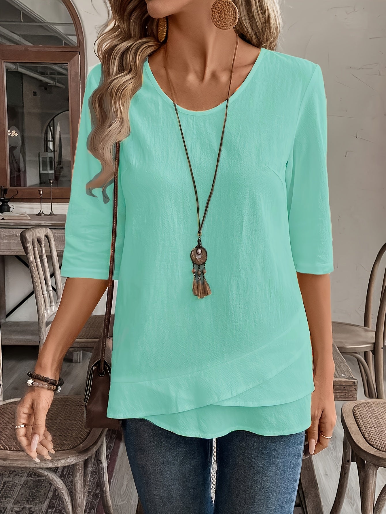 Maryam Flowy Layered Blouse