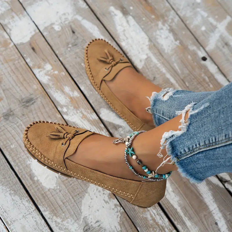 Lanie - Comfortable Soft Moccasins