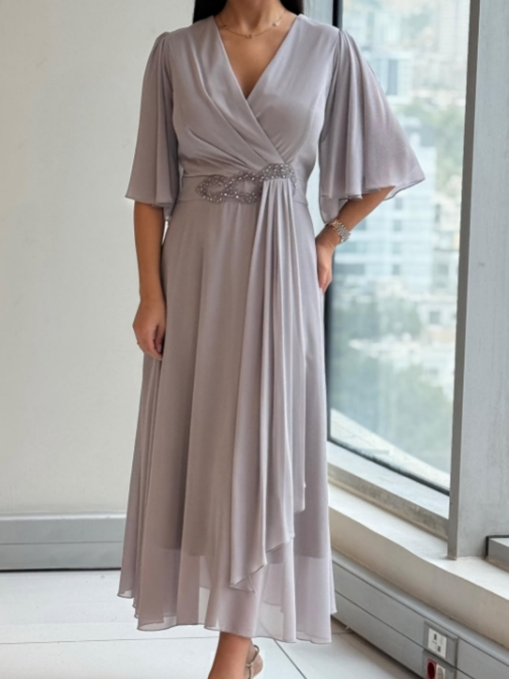 Amelia Chiffon Maxi Dress