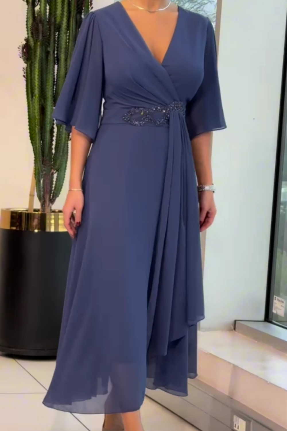Amelia Chiffon Maxi Dress