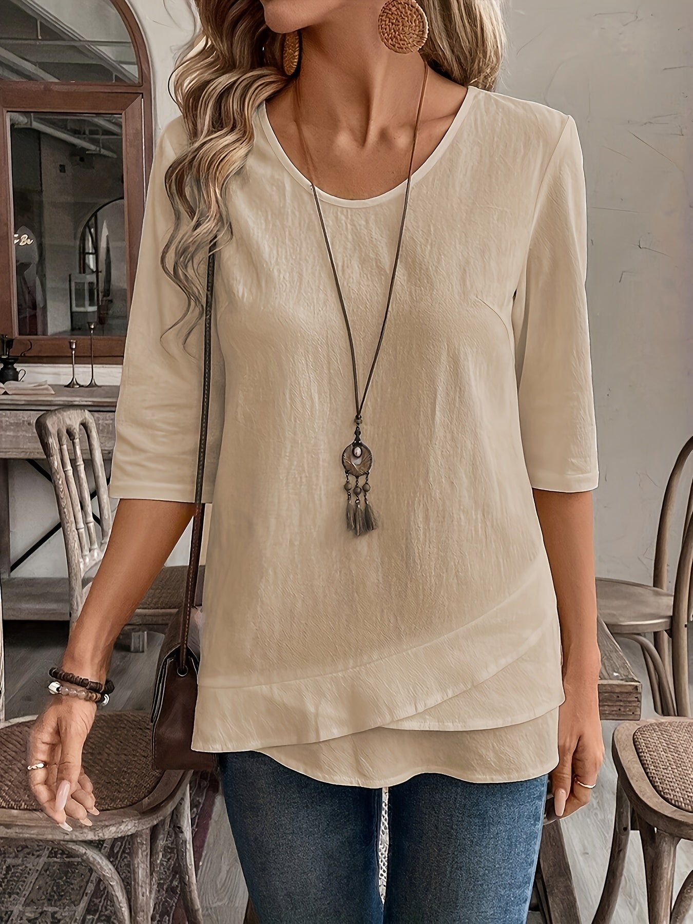 Maryam Flowy Layered Blouse