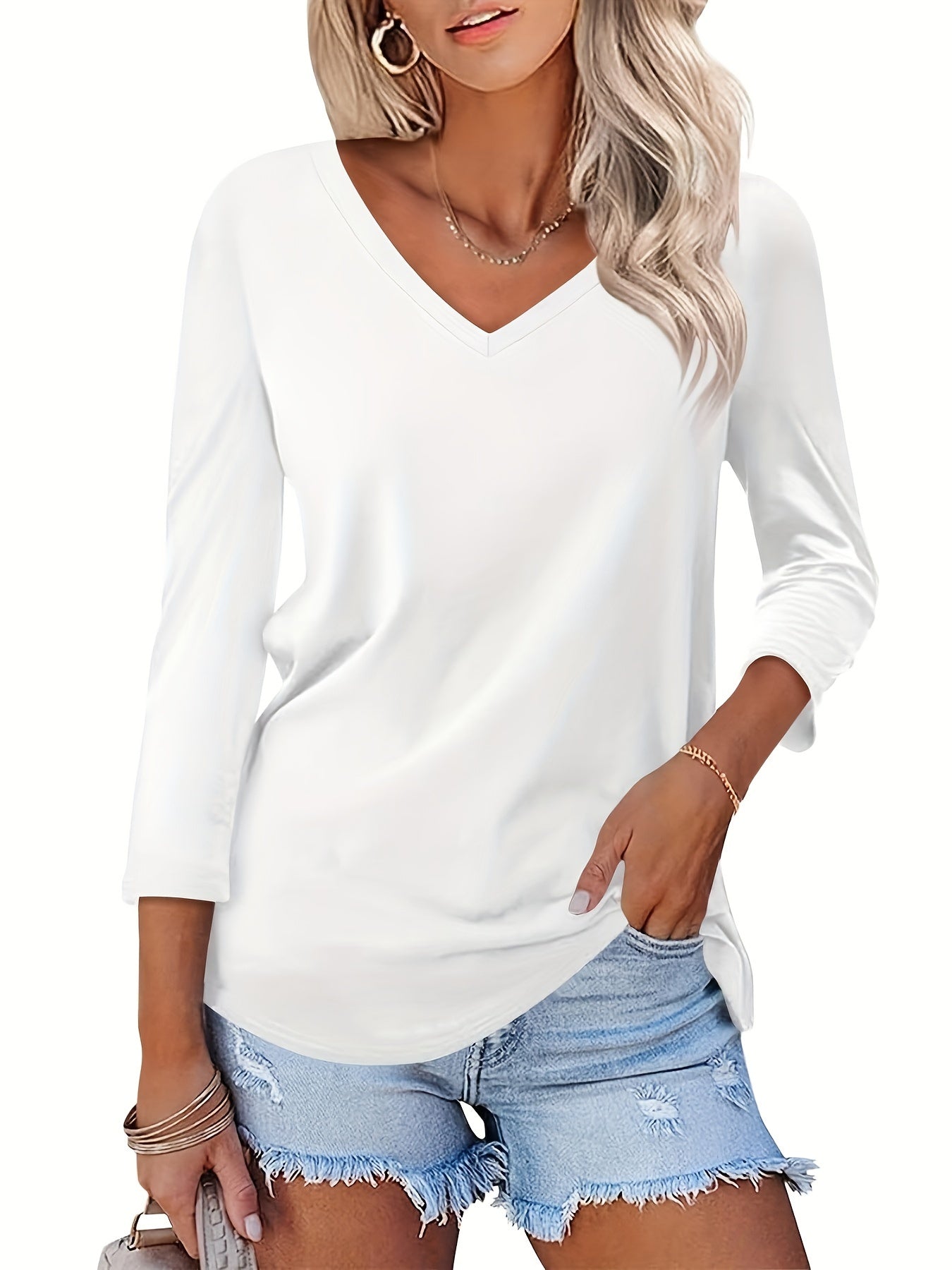 Dakota Classic V-Neck Top