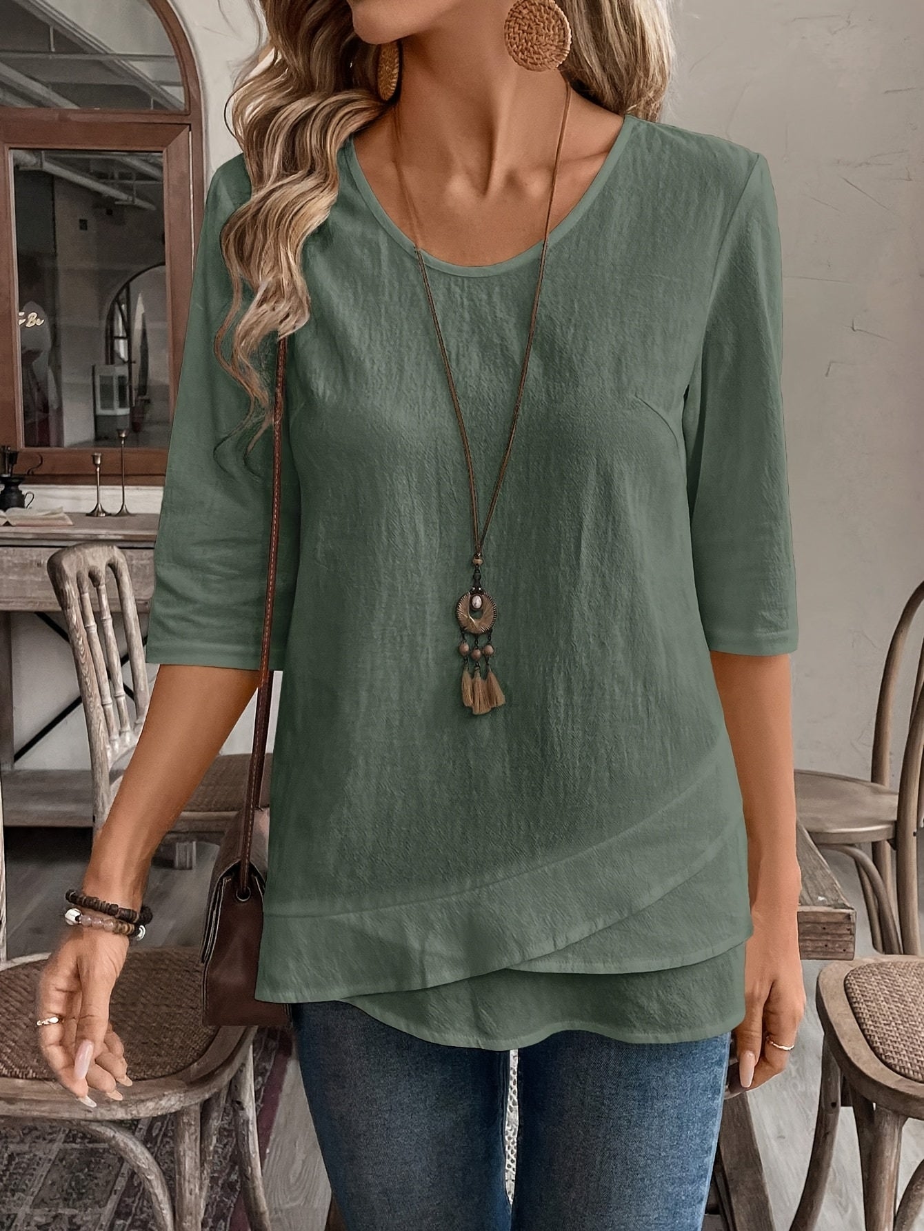 Maryam Flowy Layered Blouse