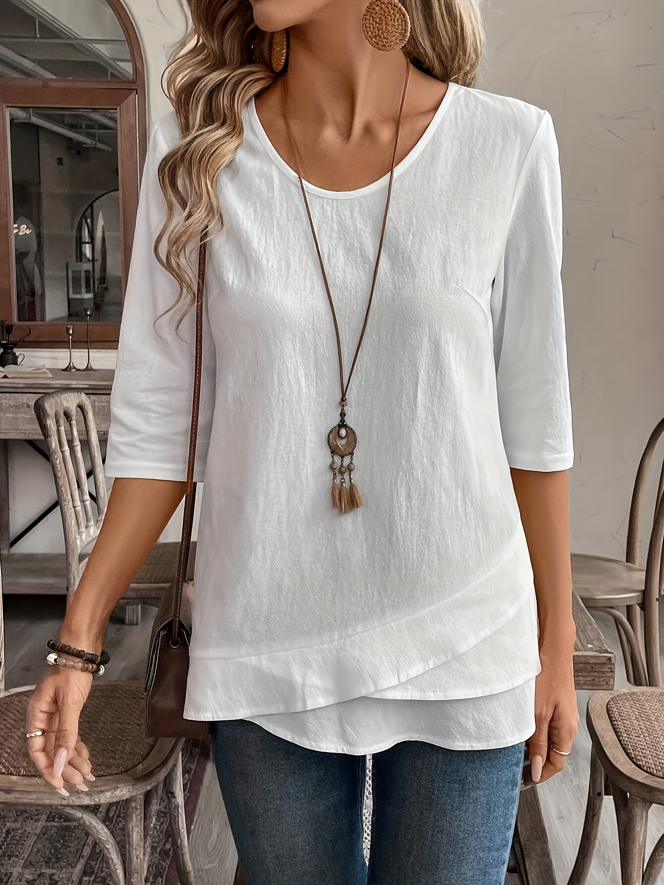 Maryam Flowy Layered Blouse