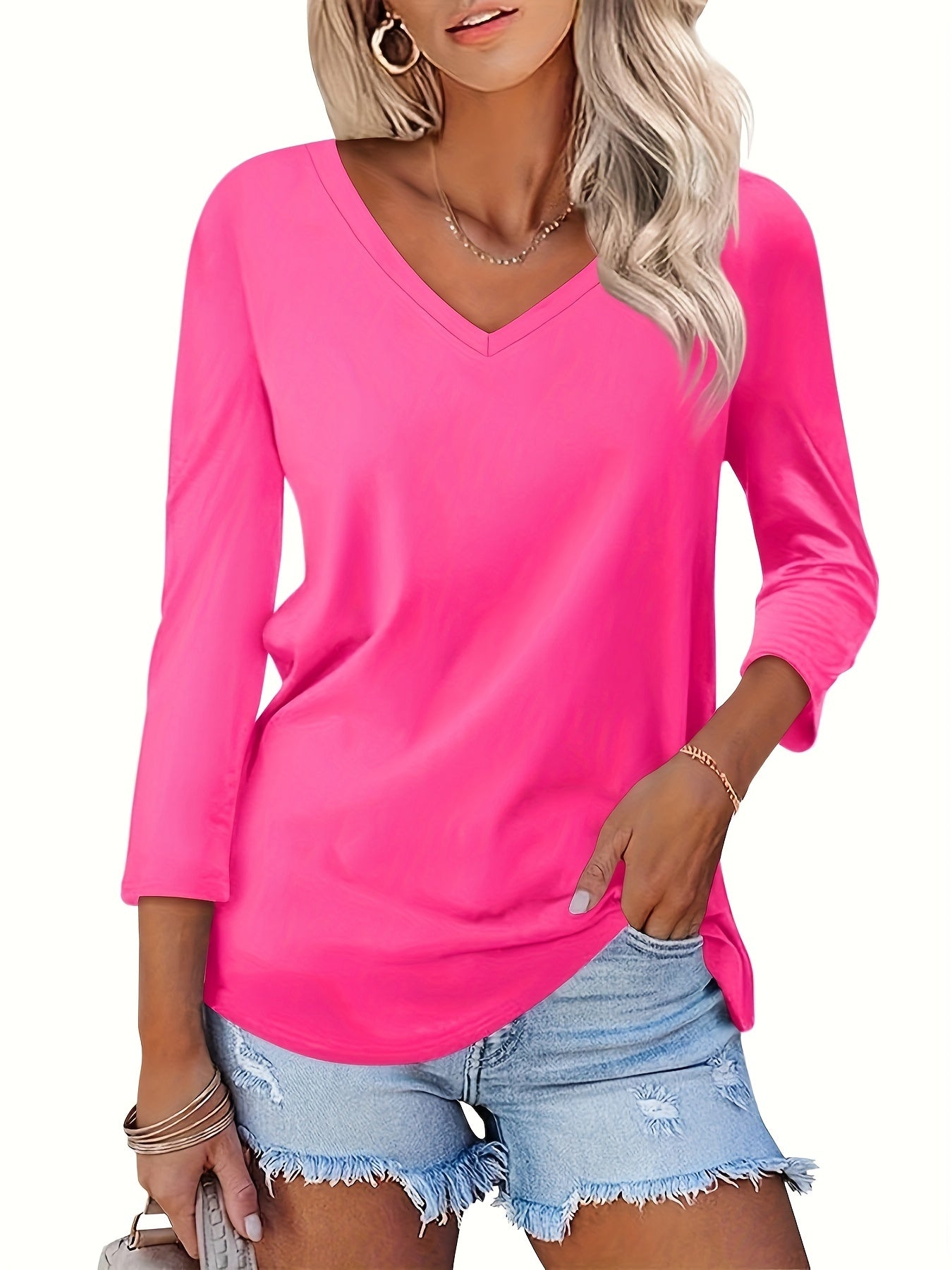 Dakota Classic V-Neck Top