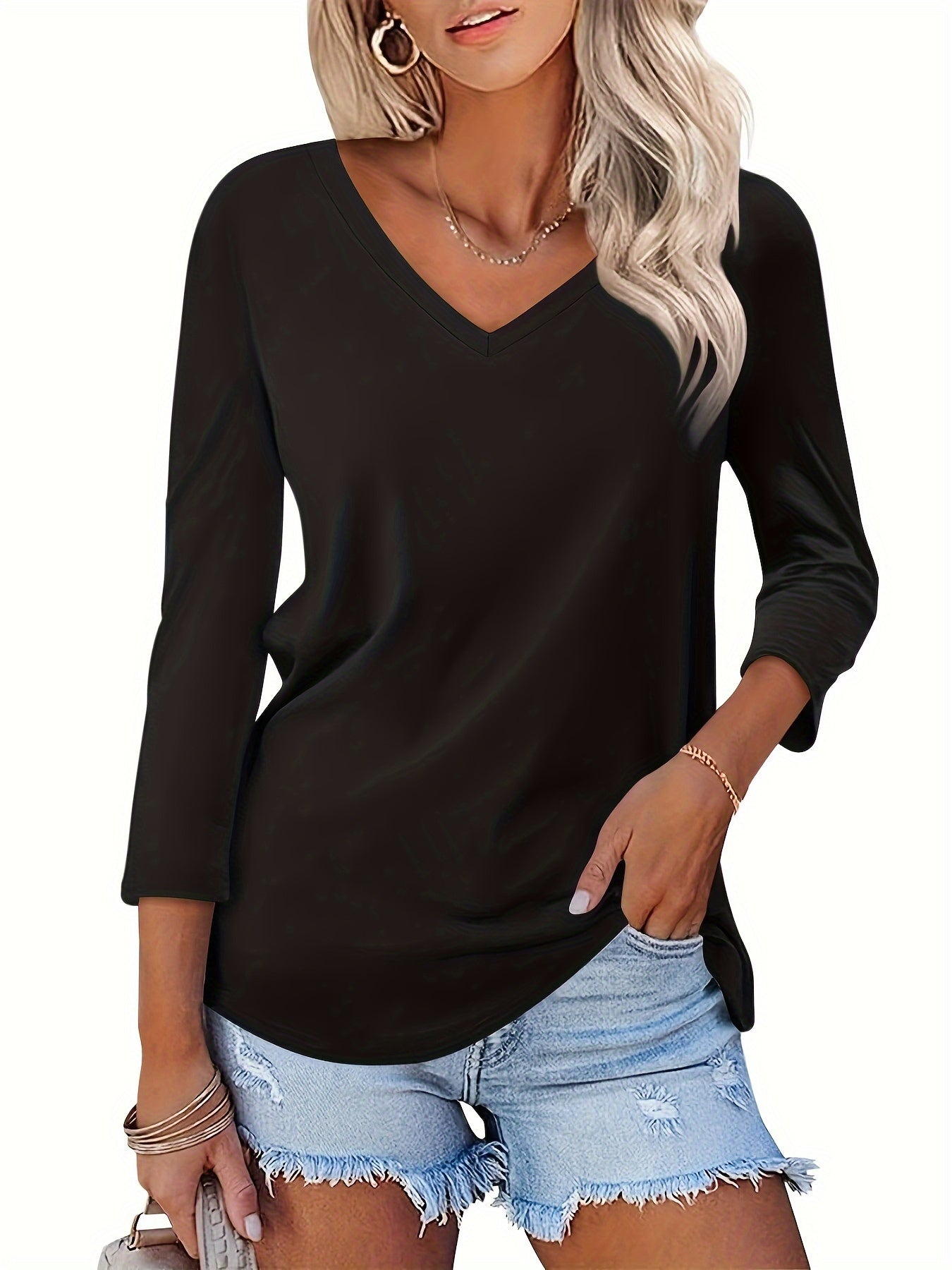 Dakota Classic V-Neck Top