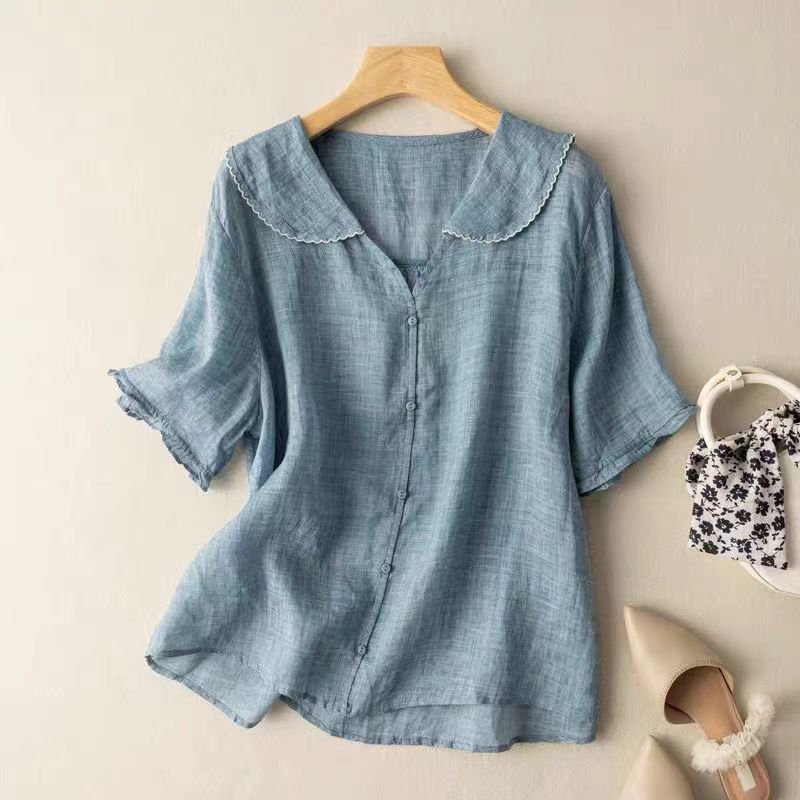 Isaline Linen Blouse