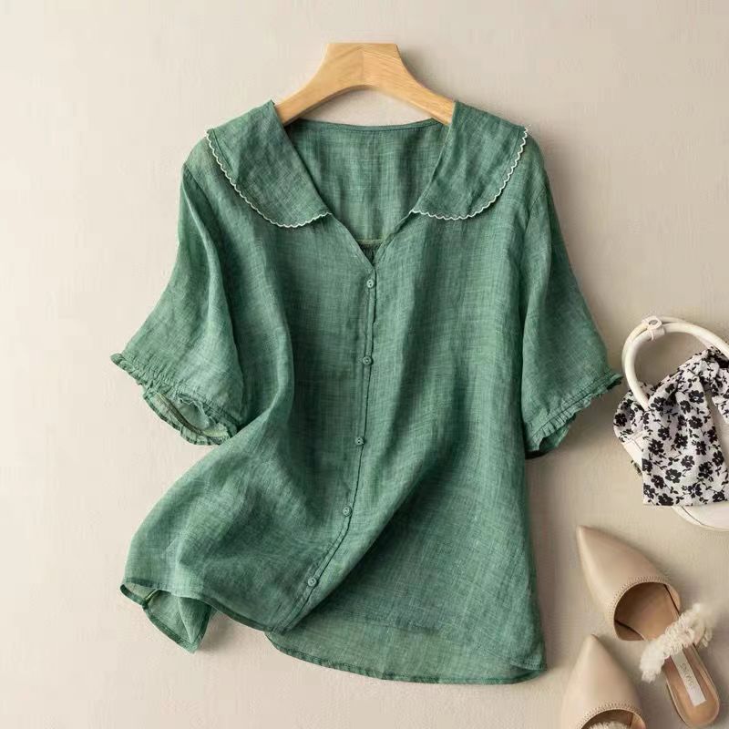Isaline Linen Blouse