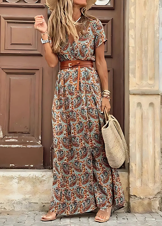 Zaria Elegant Bohemian Maxi Dress